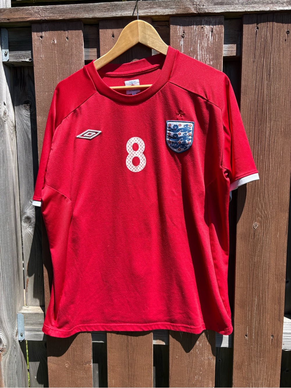 ENGLAND 2010/11 AWAY FOOTBALL SHIRT SOCCER Shirt jersey UMBRO XL MEN #8 LAMPARD